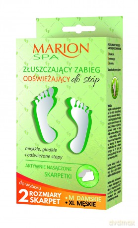 Marion Złuszczający zabieg odświeżający do stóp + skarpety 1op.