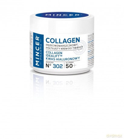 Mincer Pharma Collagen 50+ Krem półtłusty przeciwzmarszczkowy nr 302 50ml