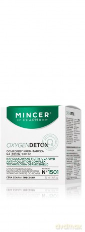 Mincer Pharma Oxygen Detox Ochronny krem-tarcza na dzień SPF20 nr 1501 50ml