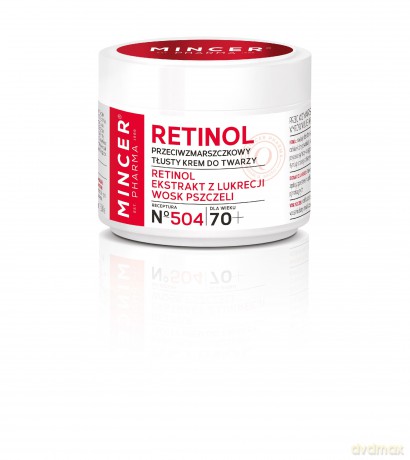 Mincer Pharma Retinol Krem przeciwzmarszczkowy-tłusty 70+ nr 504 50ml