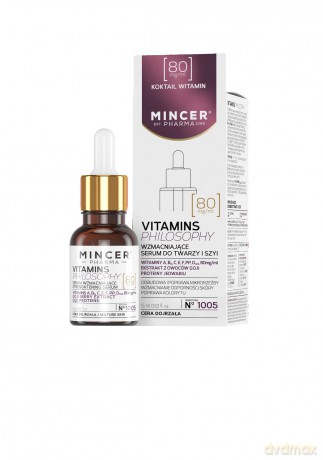 Mincer Pharma Vitamins Philosophy Serum wzmacniające do twarzy i szyi nr 1005 15ml