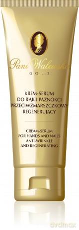 Miraculum Pani Walewska Gold Krem-Serum do rąk przeciwzmarszczkowy regenerujący 75ml