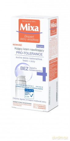 Mixa Pro-Tolerance Bogaty kojący krem nawilżający - cera sucha i nadwrażliwa 50ml