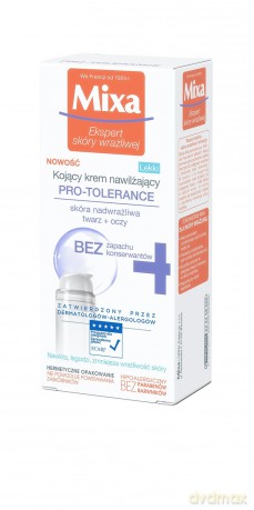 Mixa Pro-Tolerance Lekki kojący krem nawilżający - cera sucha i nadwrażliwa 50ml