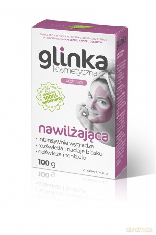 Natural Home Spa Glinka kosmetyczna Różowa Nawilżająca 100g