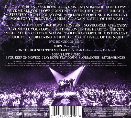 Whitesnake: The Purple Tour [CD]