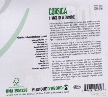 Corsica: Chants Polyphoniques E Voce Di U Cumune (digipack) [CD]