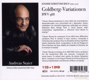 Bach: Goldberg Variationen Staier (digipack) [2CD]