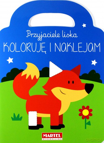 Przyjaciele liska. Koloruję i naklejam [KSIĄŻKA]