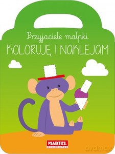Przyjaciele małpki. Koloruję i naklejam [KSIĄŻKA]