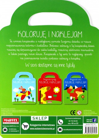 Przyjaciele małpki. Koloruję i naklejam [KSIĄŻKA]