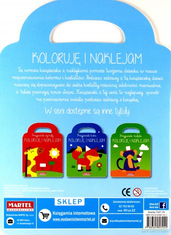 Przyjaciele zajączka. Koloruję i naklejam [KSIĄŻKA]