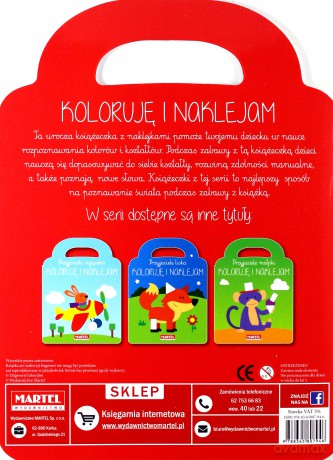 Przyjaciele żyrafy. Koloruję i naklejam [KSIĄŻKA]