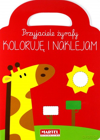 Przyjaciele żyrafy. Koloruję i naklejam [KSIĄŻKA]