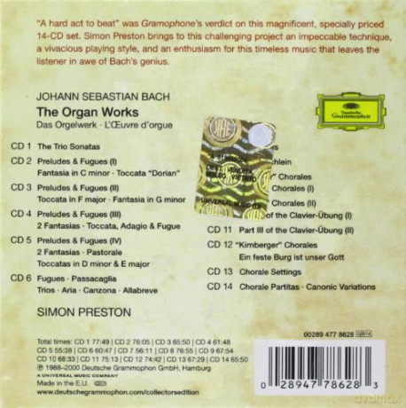 Preston Simon: Bach Organ Works Collectors Edition [14CD]