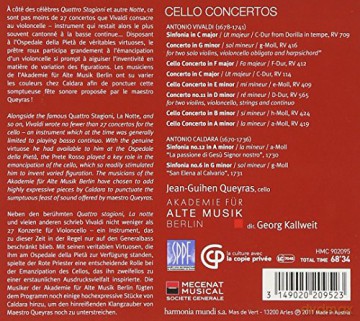Vivaldi: Cello Concertos Queyras Akademie Fur Alte Musik Berlin (digipack) [CD]