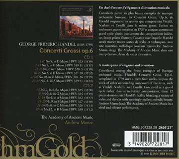 Handel: Concerti Grossi op 6 The Academy Of Ancient Music  [2CD]
