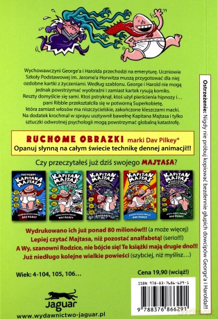 Kapitan Majtas i szał strasznej superkobiety - Dav Pilkey [KSIĄŻKA]