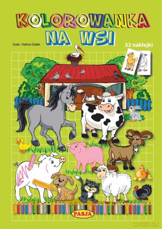 Kolorowanka Na wsi - Halina Gołek [KSIĄŻKA]