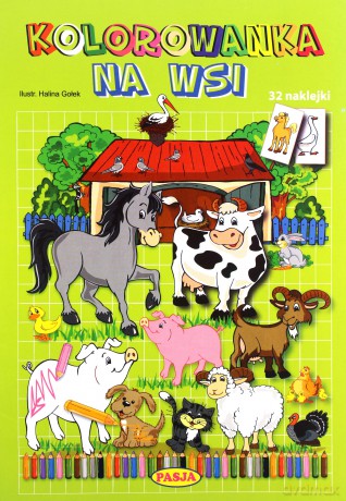Kolorowanka Na wsi - Halina Gołek [KSIĄŻKA]