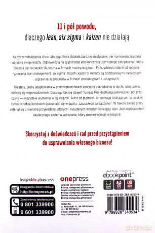 Lean management po polsku. O dobrych i złych praktykach - Tomasz Król [KSIĄŻKA]