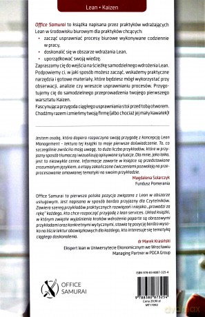 Office samurai lean w biurze - Michał Wolak [KSIĄŻKA]