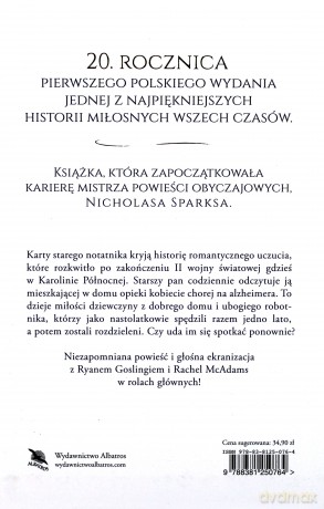 Pamiętnik (wyd. jubileuszowe) - Nicholas Sparks [KSIĄŻKA]
