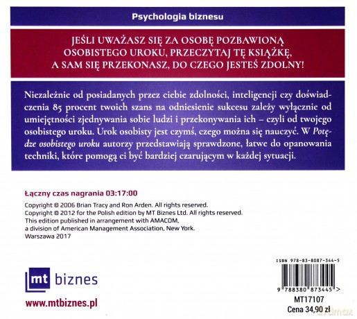 Potęga osobistego uroku. Jak zjednywać sobie ludzi - Brian Tracy [AUDIOBOOK]