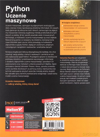 Python. Uczenie maszynowe - Sebastian Raschka [KSIĄŻKA]