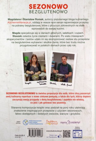 Sezonowo, bezglutenowo. 100 przepisów na 4 pory roku - Magdalena I Stanisław Romek [KSIĄŻKA]