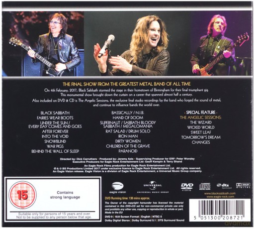 Black Sabbath: The End [DVD]+[CD]