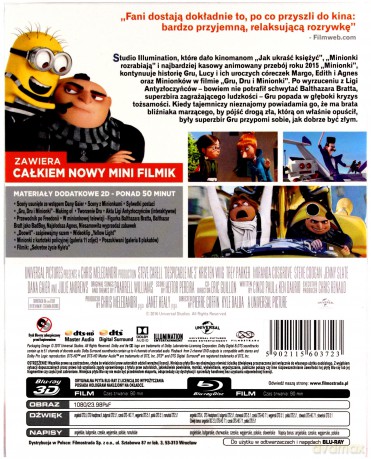 Gru, Dru i Minionki (steelbook) [Blu-Ray 3D]+[Blu-Ray]