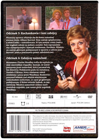 Napisała: Morderstwo 04: Kochankowie i inni zabójcy / Zabójczy samochód [DVD]