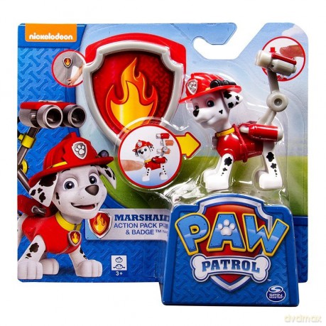Psi Patrol Figurka z odznaką Marshall [FIGURKA]