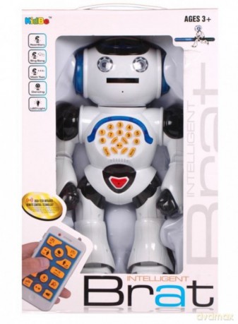 Robot sterowany, strzelający krążkami