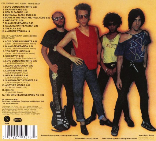 Hell Richard And Voidoids: Blank Generation (40th Anniversary Deluxe Edition) (RSD) [2CD]