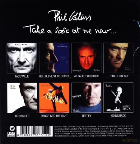 Phil Collins: Take A Look At Me Now... The Complete Studio Collection [8CD]