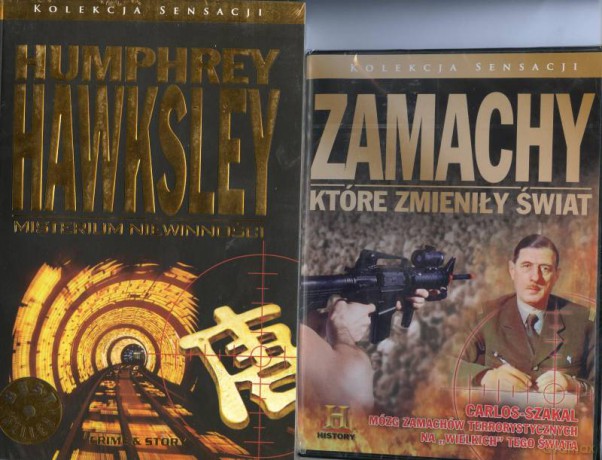 Kolekcja Sensacji 10: Misterium niewinności - Humphrey Hawksley + Zamachy, które zmieniły świat - Carlos-Szakal [książka]+[DVD]