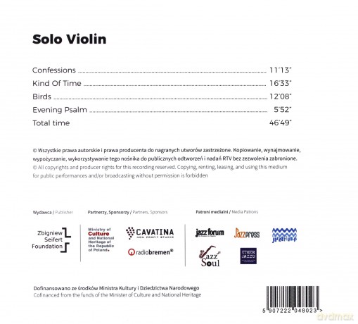 Zbigniew Seifert: Solo Violin [CD]