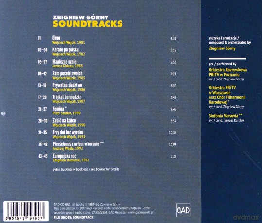 Zbigniew Górny: Soundtracks [CD]