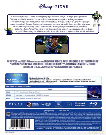 Toy Story 1-3 Pakiet (Disney Pixar) [3xBlu-Ray] 