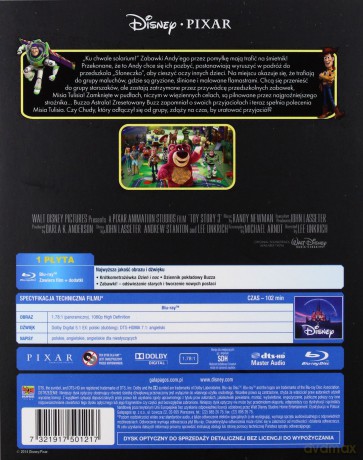 Toy Story 1-3 Pakiet (Disney Pixar) [3xBlu-Ray] 
