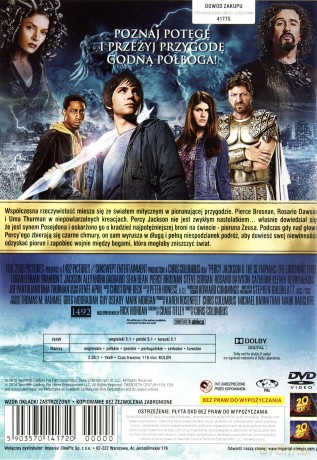 Percy Jackson i bogowie olimpijscy: Złodziej pioruna [DVD]