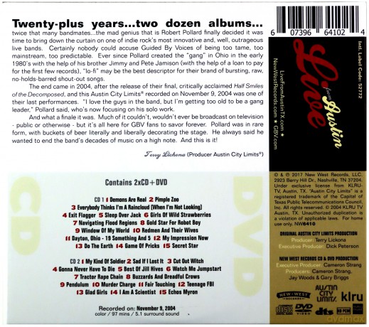 Guided By Voices: Live From Austin TX [2CD]+[DVD]