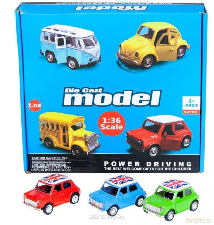 Auto osobowe metalowe 10 cm