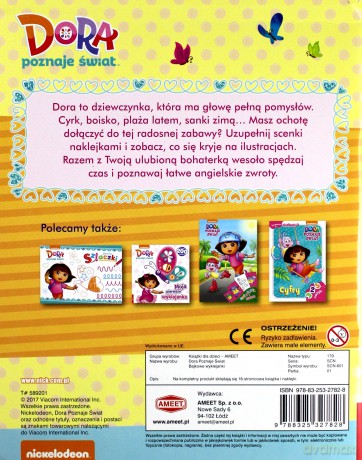 Dora poznaje świat. Bajkowe wyklejanki [KSIĄŻKA]