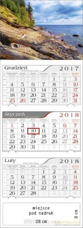 Kalendarz 2018 Trójdzielny Bałtycki Klif [KALENDARZ]