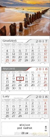 Kalendarz 2018 Trójdzielny Bałtyk [KALENDARZ]