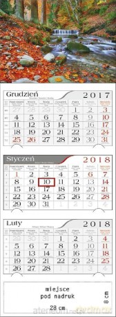 Kalendarz 2018 Trójdzielny Górski Strumień [KALENDARZ]