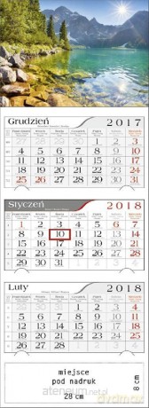 Kalendarz 2018 Trójdzielny Nad Morskim Okiem [KALENDARZ]